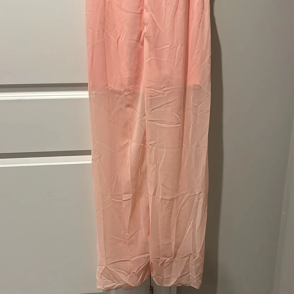 Elegant Floral Embroidered Dress - Pink - Picture 6 of 6